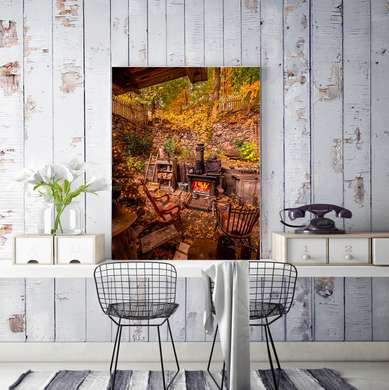 Poster - Autumn in the country, 30 x 45 см, Canvas on frame