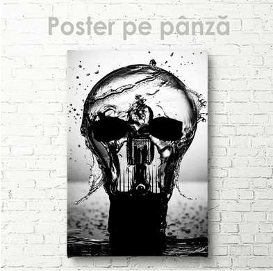 Постер - Иллюзия обмана, 60 x 90 см, Постер на Стекле в раме, Черно Белые