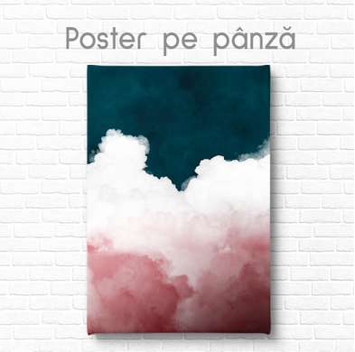 Poster - Cerul roz, 60 x 90 см, Poster inramat pe sticla