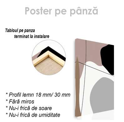 Poster - Minimalismul abstract 1, 30 x 45 см, Panza pe cadru, Abstracție