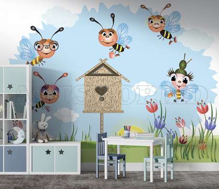 Wall Mural - Bees