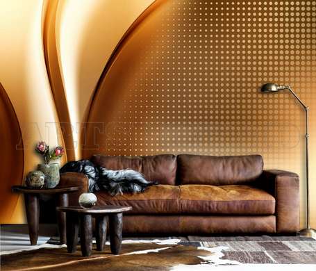 Wall Mural - Golden abstraction