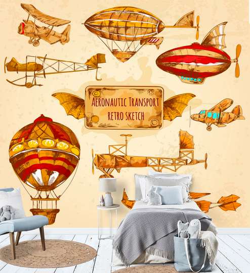 Wall Mural - Air transport of the past
