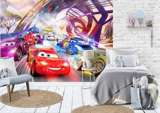 Wallpaper, Race with Lightning McQueen