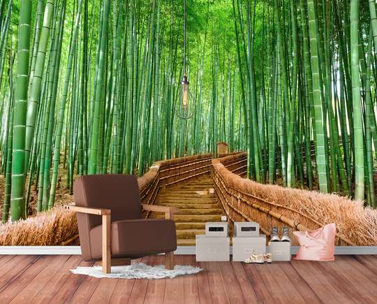 Фотообои - Бамбуковый лес Сагано