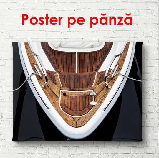Постер - Корабль вид сверху, 90 x 60 см, Постер в раме