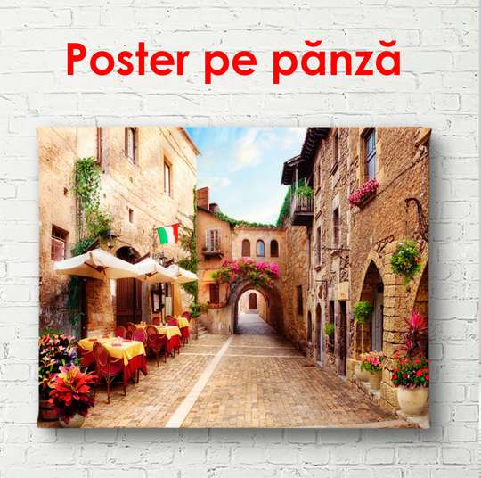 Poster - Ancient courtyard, 90 x 60 см, Framed poster