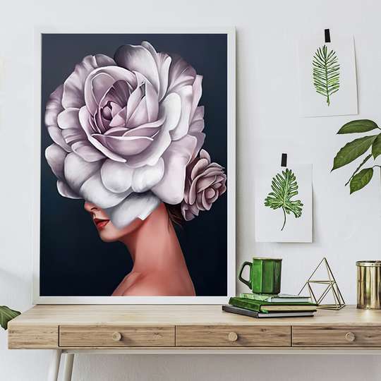 Картина в Раме - Нежный цветок, 50 x 75 см