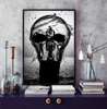 Poster - Illusion of deceit, 60 x 90 см, Framed poster on glass, Black & White