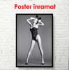 Poster - Kate Moss în costum de iepuraș, 60 x 90 см, Poster înrămat, Persoane Celebre