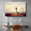 Poster - Lighthouse on the shore, 90 x 60 см, Framed poster on glass