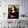 Poster - Mona Lisa umflă un balon, 60 x 90 см, Poster inramat pe sticla, Persoane Celebre