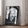 Poster - Albert Einstein, 60 x 90 см, Framed poster on glass, Famous People