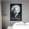 Poster - Albert Einstein, 60 x 90 см, Framed poster on glass, Famous People