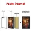 Постер - Распятие Иисуса Христа, 60 x 90 см, Постер на Стекле в раме, Религиозные