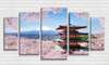 Модульная картина, Традиционный японский пейзаж, 206 x 115