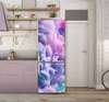 3D door sticker, Purple smoke, 60 x 90cm, Door Sticker