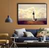 Poster - Lighthouse on the shore, 45 x 30 см, Canvas on frame