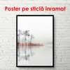 Poster - Cloudy landscape, 30 x 60 см, Canvas on frame