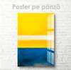 Poster - Minimalistic painting in paints, 60 x 90 см, Framed poster on glass, Abstract