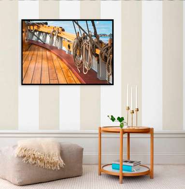 Poster - Ship, 45 x 30 см, Canvas on frame, Marine Theme