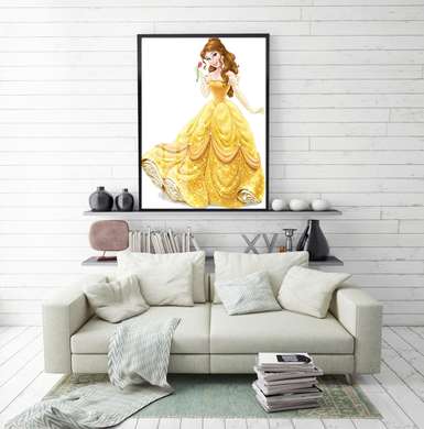 Poster - Princess Belle, 30 x 60 см, Canvas on frame