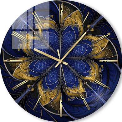 Glass clock - Flower, 40cm
