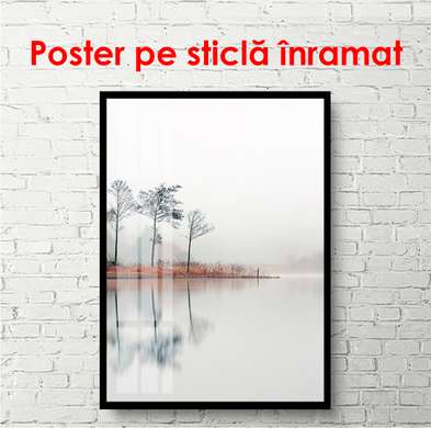 Poster - Peisaj înnorat, 30 x 60 см, Panza pe cadru, Natură