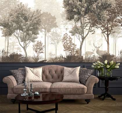 Wall Mural - Forest and its living creatures