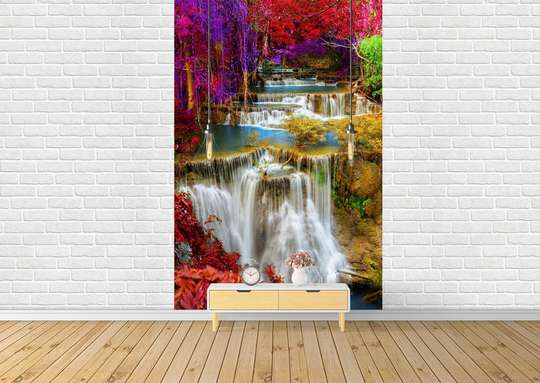 Wall mural — Waterfall in the park.