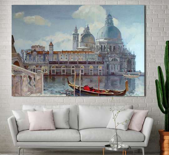 Постер - Венеция, 45 x 30 см, Холст на подрамнике, Живопись