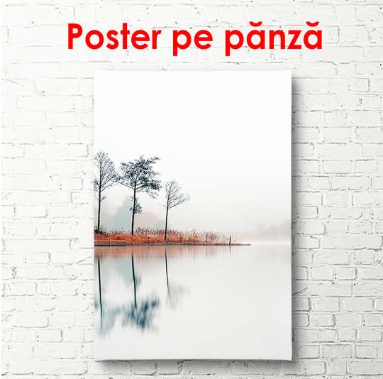 Постер - Пасмурный пейзаж, 30 x 60 см, Холст на подрамнике