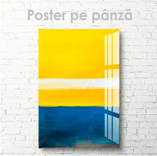 Poster - Pictura minimalistă în vopsele, 30 x 45 см, Panza pe cadru, Abstracție
