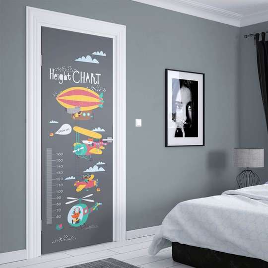 3D door sticker, Flying animals, 60 x 90cm