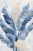 Poster - Blue tropical leaves, 30 x 45 см, Canvas on frame, Botanical