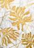 Poster - Golden leaves on a marble background, 60 x 90 см, Framed poster, Botanical