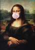 Poster - Mona Lisa inflates the balloon, 30 x 45 см, Canvas on frame