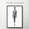 Poster - Naomi Campell, 30 x 45 см, Panza pe cadru, Nude