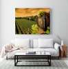 Poster - Vineyard at sunset, 90 x 60 см, Framed poster, Food and Drinks