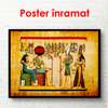 Poster - Istoria egipteană, 90 x 60 см, Poster înrămat, Vintage