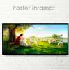 Poster - Jesus Christ on a walk, 60 x 30 см, Canvas on frame
