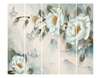 Screen - White flowers on a blue background, 7