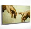 Poster - Touch, 150 x 50 см, Framed poster on glass, Art