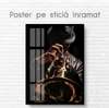 Poster - Saxophonist, 60 x 90 см, Framed poster on glass