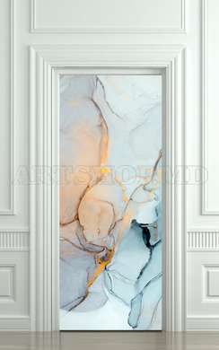 3Д наклейка на дверь, Мрамор, 60 x 90cm, Наклейка на Дверь