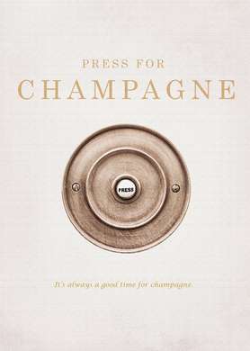 Poster - Șampanie, 30 x 45 см, Panza pe cadru