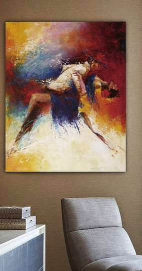 Poster - Abstract dance, 30 x 45 см, Canvas on frame