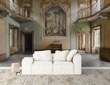 Wall Mural - Old piano in an abandoned house