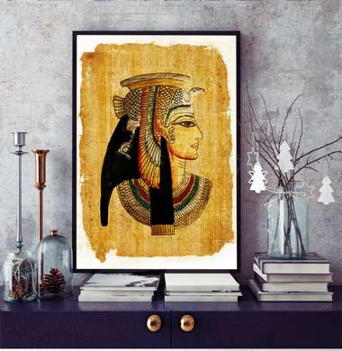 Постер - Старинная фотография Клеопатры, 60 x 90 см, Постер в раме, Винтаж