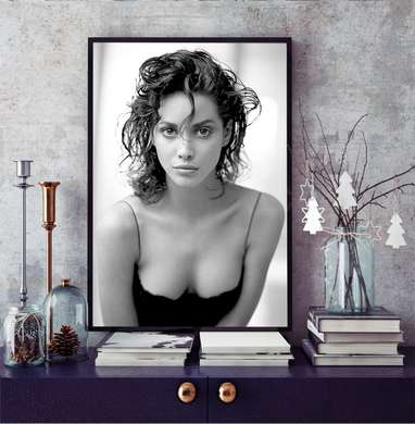 Poster - Christy Turlington, 60 x 90 см, Poster înrămat, Persoane Celebre